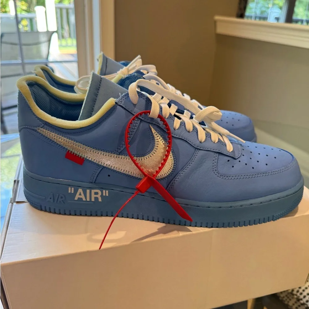Nike Air Force 1 low Off White University Blue - Picture 2 of 13